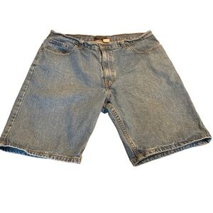 Saddlebred Men’s Flat Front Denim Jean Bermuda Shorts Size 38W